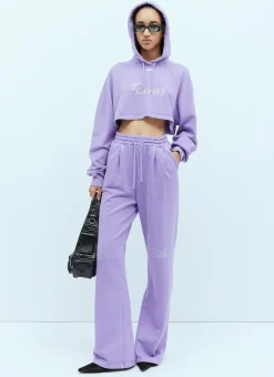 Mini Hooded Crystal Embellished Sweatshirt