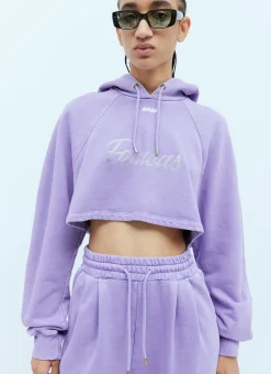 Mini Hooded Crystal Embellished Sweatshirt