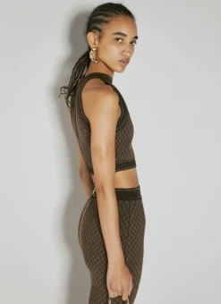 Mini Monogram Knit Tank Top