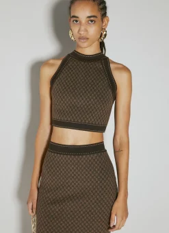 Mini Monogram Knit Tank Top