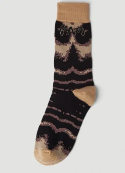 Moire Dress Socks