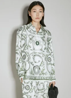 Money Print Silk Shirt