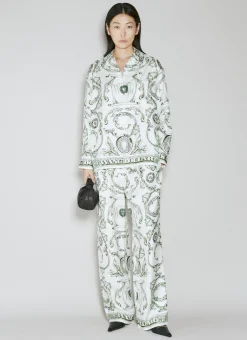 Money Print Silk Shirt