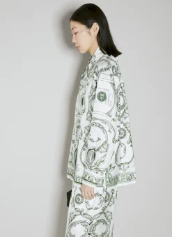 Money Print Silk Shirt