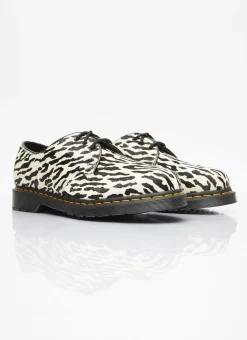 Monochrome Tiger Camo Lace-Up Shoes