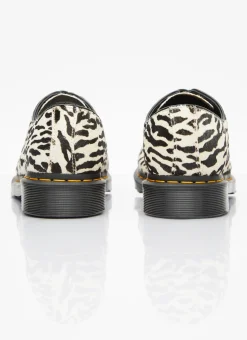 Monochrome Tiger Camo Lace-Up Shoes