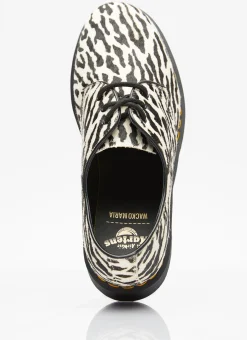 Monochrome Tiger Camo Lace-Up Shoes