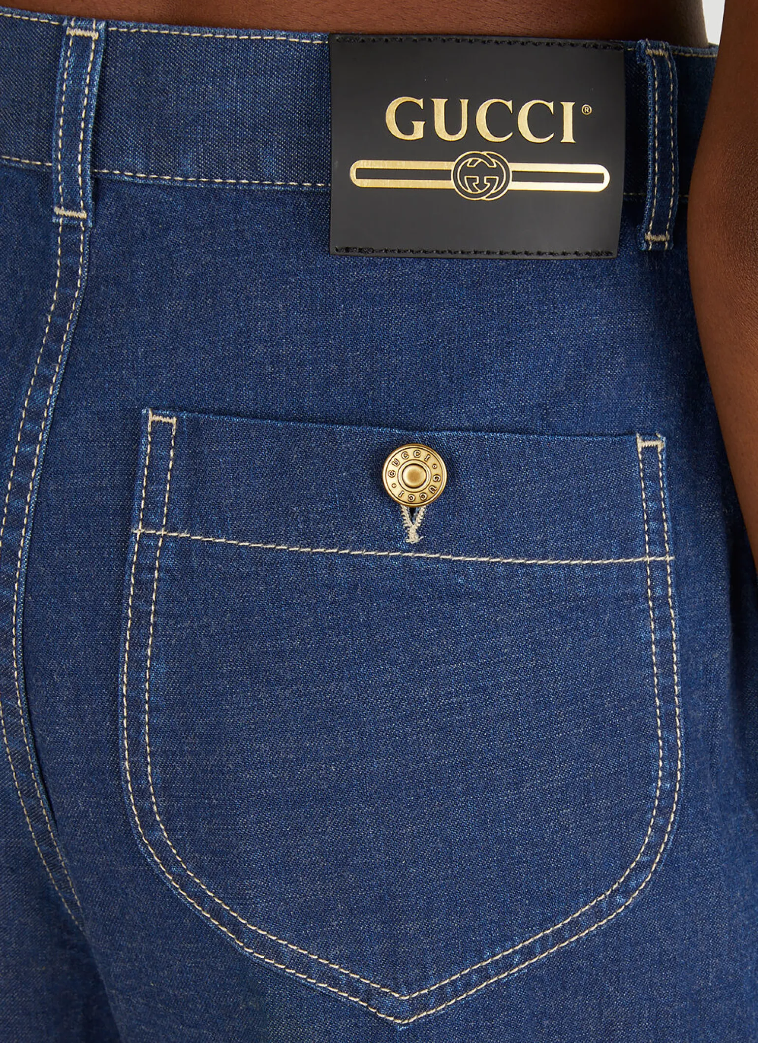 Monogram Cuff Jeans