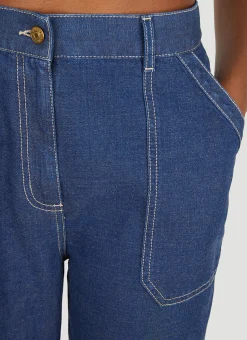 Monogram Cuff Jeans