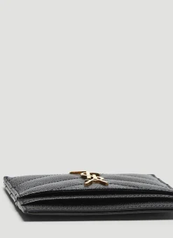 Monogram Grain De Poudre Matelasse Card Case