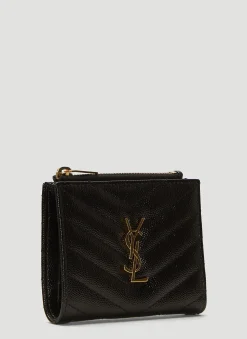 Monogram Grain De Poudre Zipped Card Case