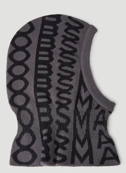 Monogram Intarsia Balaclava