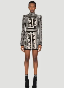 Monogram Knit Mini Dress