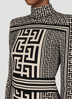 Monogram Knit Mini Dress