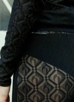 Monogram Mesh Jacquard Tights