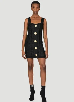 Monogram Mesh Knit Mini Dress