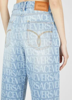 Monogram Straight-Leg Jeans