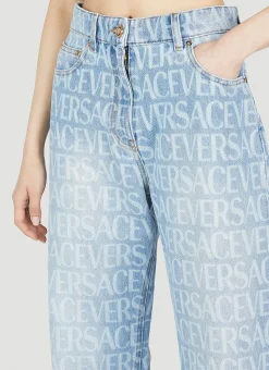Monogram Straight-Leg Jeans