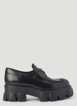 Monolith Platform Leather Loafers