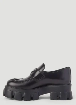 Monolith Platform Leather Loafers
