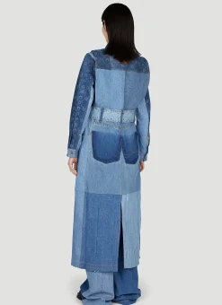 Moon Print Denim Coat