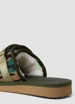 Moto-Mab Shearling Sandals