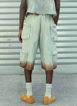 Multi Pocket Cargo Bermuda Shorts