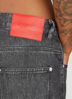 Multi-Rivet Denim Jeans