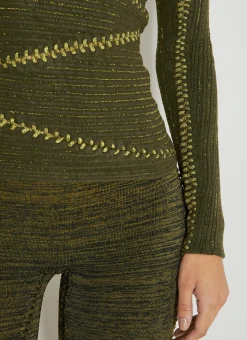 Mummy High Neck Knit Top