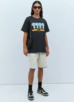 Mushroom Logo Print T-Shirt