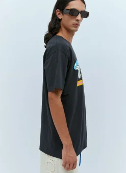 Mushroom Logo Print T-Shirt