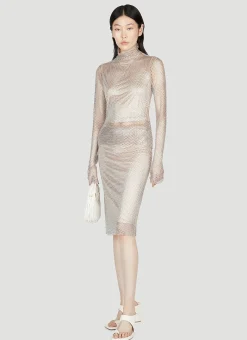 Noemi Rhinestone Mesh Top