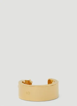 Numerical Logo Engraving Hoop Earrings
