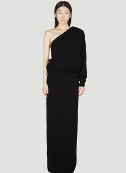 One Shoulder Draped Dress