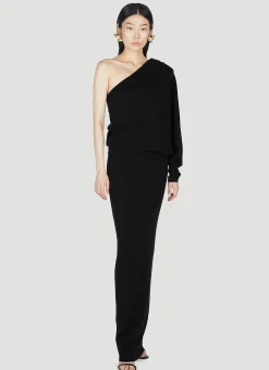 One Shoulder Draped Dress