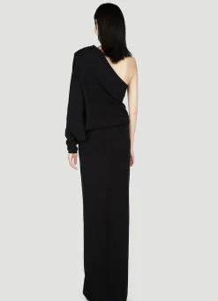 One Shoulder Draped Dress