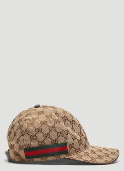 Original Gg Canvas Web Baseball Cap