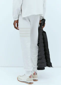 Ottoman Rib Four-Bar Track Pants