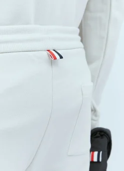 Ottoman Rib Four-Bar Track Pants