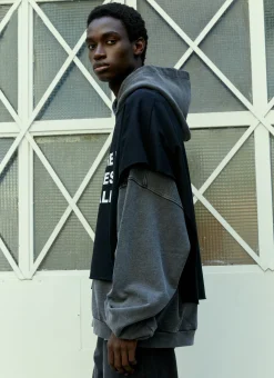 Overlayed Half Sweatshirt