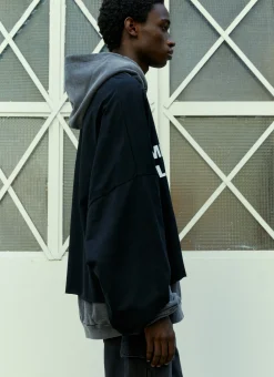 Overlayed Half Sweatshirt