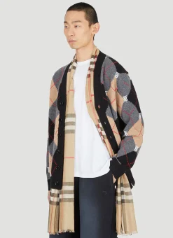 Oversized Check Scarf