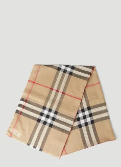 Oversized Check Scarf