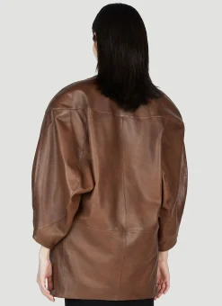 Oversized Leather Blazer