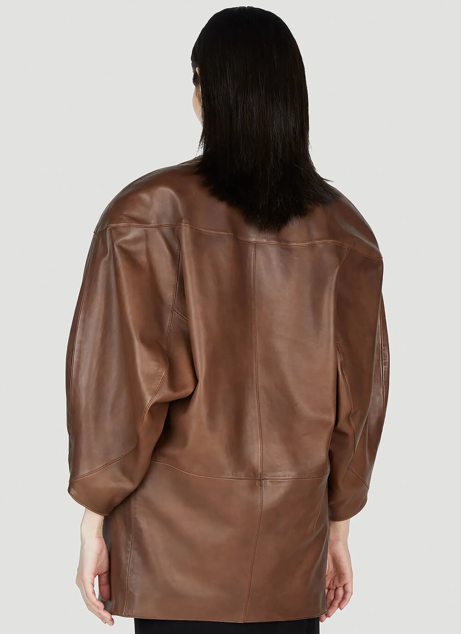 Oversized Leather Blazer