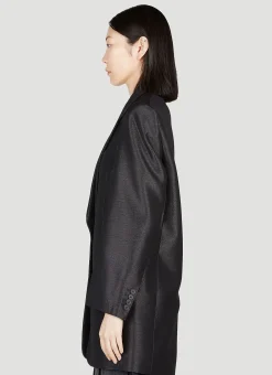 Oversized Metal Effect Blazer