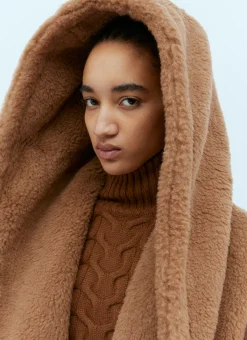 Oversized Teddy Wrap Coat