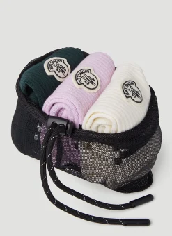 Pack Of Three Logo Patch Socks