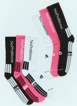 Pack Of Three No Problemo Socks