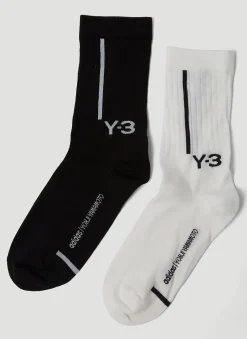 Pack Of Two Logo Intarsia Socks